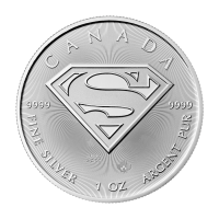 2016 Canadian Silver Superman Shield Coin | 1 oz